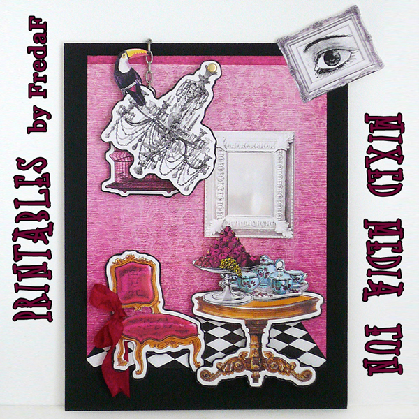 mixed media collage crafts project